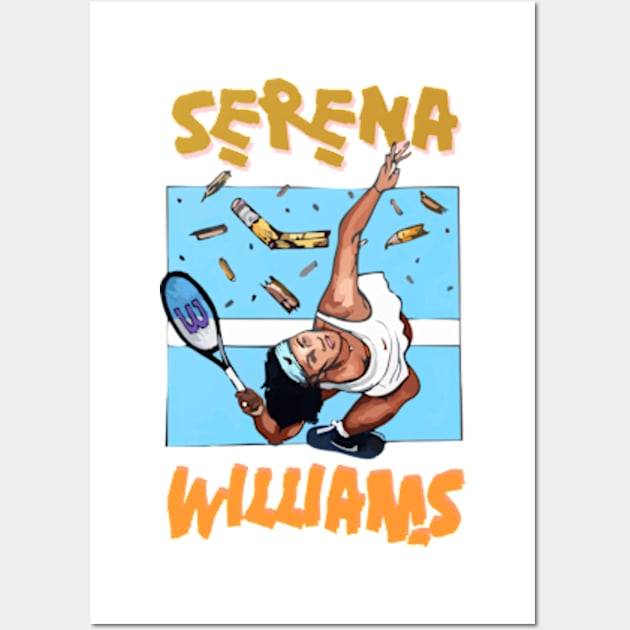 Serena Williams Wall Art by 09abangtengu